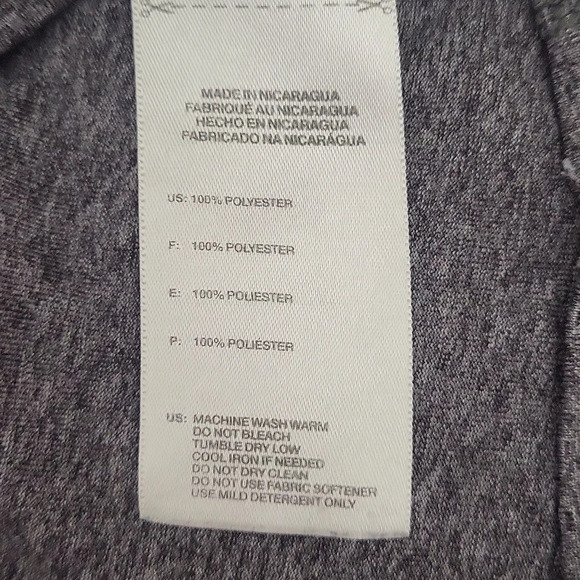 🛍Adidas‎ Womens Medium Grey Climalite Short Sleeve Performance Top Lightweight - Picture 4 of 7